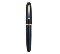 PURYN Stylo plume ivoire grande taille en résine avec grand convertisseur EF/F/M pour fournitures scolaires (noir, 0,7)