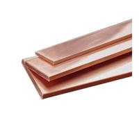 Purzen Barre de Cuivre T2, Bande Plate en Cuivre Pur, Panneau Métallique Conducteur pour Travail des Métaux, Applications Industrielles et Électriques, Soudure et Réparation,3.5mm*30mm*500mm
