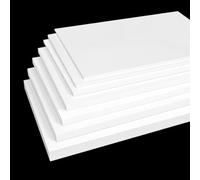 Purzen Feuille en PTFE Blanche Plaque Plastique, Surface à Faible Frottement, Résistance Thermique, Facile à Couper, 2 Pièces, Plusieurs Épaisseurs pour Étanchéité, DIY 300×300mm,2mm