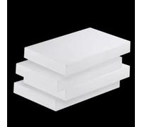 Purzen Feuille PTFE 200×200mm, Plaque Plastique Blanche, Faible Frottement, Résistance à la Chaleur, Facile à Couper, Lot de 1 Pièces, Plusieurs Épaisseurs pour Industrie, DIY, Étanchéité,30mm