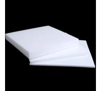 Purzen Feuille PTFE Plaque Plastique Blanche, Faible Frottement, Résistance à la Chaleur, Facile à Couper,300×200mm,Lot de 1 Pièces Plusieurs Épaisseurs pour Industrie, DIY et Étanchéité,12mm