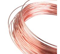 Purzen Fil de Cuivre T2 Pur, Fil de Cuivre Rouge à Haute Conductivité pour Composants Électriques, Transformateur, Moteur, Barres Omnibus et Transfert d'Énergie,3.5mm(1m)