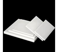 Purzen Plaque en Plastique ABS Blanche, Plaque Rigide Thermoformable pour Découpe Laser, Fraisage CNC, Modélisme, Bricolage, Prototypage, Enseignes,100 * 200 * 8mm