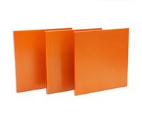 Purzen Plaque Laminée Phénolique Structure Rigide Bakélite Résistante À L'Humidité Grade Électrique pour Électronique,100mm x 100mm x 1.5mm（5pcs）