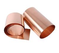 Purzen Rouleau de Bande en Cuivre Pur T2, Cuivre Rouge pour Usinage CNC, Fabrication Métallique, Soudage et Production de Pièces Industrielles Personnalisées,0.8mm*5mm*1000mm