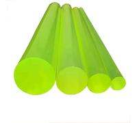 Purzen Tige Ronde Polyuréthane Jaune Transparent PU Elastomère 10-18mm Haute Élasticité Résistant Huile pour Équipements Industriels,14mm x 500mm（2pcs）