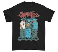 PUSFRZO Cypress Hill T-shirt coupe ajustée à manches courtes, Noir , XL