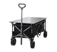 push a cart， Chariot de camping de plage en plein air avec stand de pique-nique portable et remorques for voiture(B)