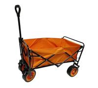 push a cart， Chariot de camping portable for aventures hors route, avec grandes roues for un transport et un rangement faciles.(Orange)