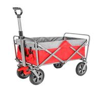 push a cart， Chariot de plage pliable d'extérieur, chariot d'épicerie portable, blanc