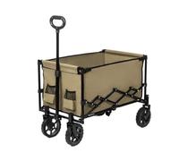 push a cart， Chariot de supermarché portable avec remorque de chargement, for pique-nique et camping, couleur verte(Green)