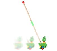 Push Along Toy - Walking Pull Toy, Cartoon Folding Push Walker Learning Aid | Kids Balance Training Device | Interactive Mobility Supportt for Developmental Activity Boys Girls Indoors