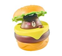 Push and Go Car Toys, Pull Back Car - Animal dans un hamburger Press and Go Car | Véhicule à inertie pour garçons et filles, jouets éducatifs pour le premier âge, véhicule