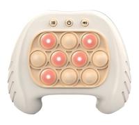 Push Bubble Fidget Toys - Push Pop Bubble Fidget Sensory Toy, Quick Push Light Up Popping Toys, Handheld Bubble Game (Blanc)