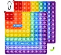 Push Bubbles Jouet, Push Pop Bubble Sensory Toy, Popit XXL Toys, Poppit Antistress Fidget Toys, Pop It Fidget Toys, Jouets éducatifs de Multiplication et d'addition