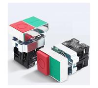 Push Button Switch Rectangle XB2-BL8425 Press Reset 1NO1NC Power Supply Start Opening 22MM Red-green Double Bond Switches NWPNLXEA(XB2-BL8425)