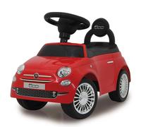 Jamara 460326 - Push-Car Fiat 500 Rouge - sous Licence Officielle, Coffre sous Le Siège, Poignée De Poussée Et De Maintien, Divers Sons, Klaxon, Design Fidèle À L'original, Finition de qualité