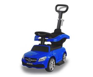 Push-car mercedes-benz amg c63 bleu 3en1