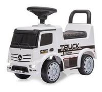 JAMARA Mercedes-Benz Antos 460657 Garde-corps à partir de 12 mois, hauteur d'assise 280 mm, protection anti-basculement, coffre sous l'assise, poignée de poussée et de maintien, lumière LED avant marche/arrêt Blanc