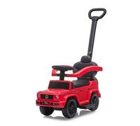 Jamara Push-car Mercedes‑Benz G 350 d 3 en 1 Rouge – Dès 6 mois – Anti‑basculement – Assise 260 mm