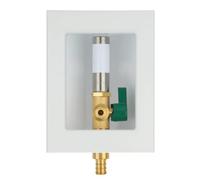 Push Fit Ice Maker Outlet Box 1/2" Pression Fit Raccord avec marteau en métal et valves à bille 1/4 tour