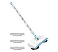 Push Mop - Balai De Nettoyage Manuel avec Tête Rotative À 180° Et 3 Chiffon