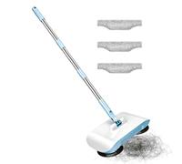Push Mop - Balai de Nettoyage Manuel avec tête rotative à 180° et 3 Chiffon
