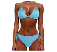 Push Piece Femmes Deux Ensembles Taille Maillot De Bain Bikini Beachwear Up Plus Maillots De Bain Tankinis Ensemble Maillot De Bain Une Pièce Fille Bikini Jaune Fluo