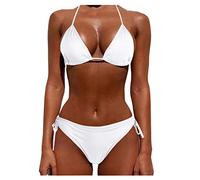 Push Piece Femmes Deux Ensembles Taille Maillot De Bain Bikini Beachwear Up Plus Maillots De Bain Tankinis Ensemble Maillot De Bain Une Pièce Fille Haut De Bikini Jaune Fluo
