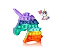 Push Pop It Fidget Toys MYMA™ Silicone [Licorne] Multi-couleurs Anti Stress Bubble Toy G