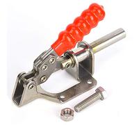 Push Pull Toggle Clamp 136KG | SUS304 Stainless Steel Welding Fixture | Quick Release Clamp for Woodworking/Metalworking | 4 - Hole Mount Base