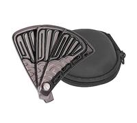 Push Slider Fidget Toy Ventilateur Pliant Soulagement du Stress magnétique Jouet haptique en Acier Inoxydable pour Adultes souffrant de Troubles anxieux TDAH Accessoire de Bureau (Noire)