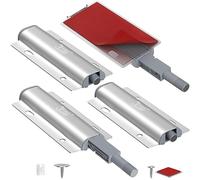 Push to Open Aimant Porte Placard Jiayi 4 Pièces Aluminium Loquet Magnetique Porte Fermeture Push Open Amortisseur pour Armoire Fermeture Systeme Tiroir