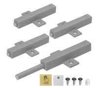 Push to Open Aimant Porte Placard Jiayi Lot de 4 Poussoir Placard Loquet Magnetique Porte Fermeture Push Open Amortisseur pour Lourd Porte Armoire Fermeture Systeme pour Tiroir, Gris