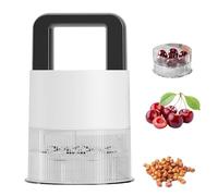 Push Type Cherry Pitter, Portable Kitchen Fruits Remover, Stainless Steel Core Tool with Splash Guard, Cherry Pitting Device, Kitchen Gadget with Ergonomic Design, Fruit Tools for Home