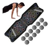 Push Up Board - Supports de flexions multifonctionnels | Planche de flexion pliable | Exercice musculaire Équipement professionnel | Équipement d'exercice musculaire antidérapant pour hommes ADLET