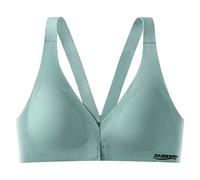 Push Up Bra Soutien-Gorge à Fermeture Avant pour Femmes Racerback Plus Size Soutiens-Gorge à Couverture complète Armatures Non doublés
