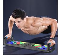 Push Up Rack Board 12 en 1 Banc de musculation équipement de fitness multifonction pliable à la maison cadre d'entraînement portable