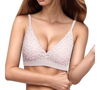 Push Up Soutien Gorge, Soutien Gorge Grande Taille De Sport sans Coutures Fin Et Respirant pour Le Yoga Le Sommeil Et Le Quotidien