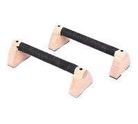 Push Up Stand, Parallettes Bars, Wooden Push Up Handles, Solid Wood Construction, Non-Slip Stable Base, Home Gym Strength Training, 7.87 11.81 Inches Natural 2 Pieces