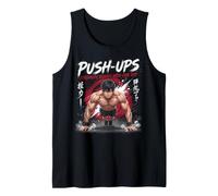 Push Ups Anime Gym Motivation Fitness Workout Force Design Débardeur
