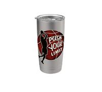 Push Your Limit, The Legend Basketball Slam Dunk Graphic Gobelet isotherme en acier inoxydable double paroi