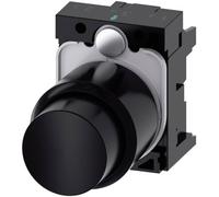 Pushbutton, Black, Extended Stroke