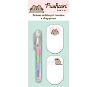 Pusheen arc-en-ciel Majewski carnet de notes décoratif et set de stylos