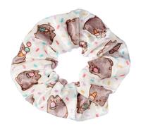 Pusheen - Bandeau élastique pour cheveux TA11631 (Taille unique) (Blanc/Gris)