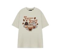 Pusheen Beige Espresso Yourself T-shirt à manches courtes Femme