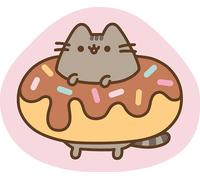 Pusheen et coussin en forme de gâteau