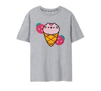 Pusheen Gris Ice Cream T-shirt à manches courtes Femme