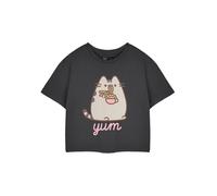 Pusheen Gris Yum Noodles T-shirt court à manches courtes Femme