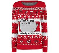 Pusheen Meowy Christmas Femme Pull de Noël Multicolore XXL 100% Polyacrylique Regular/Coupe Standard
